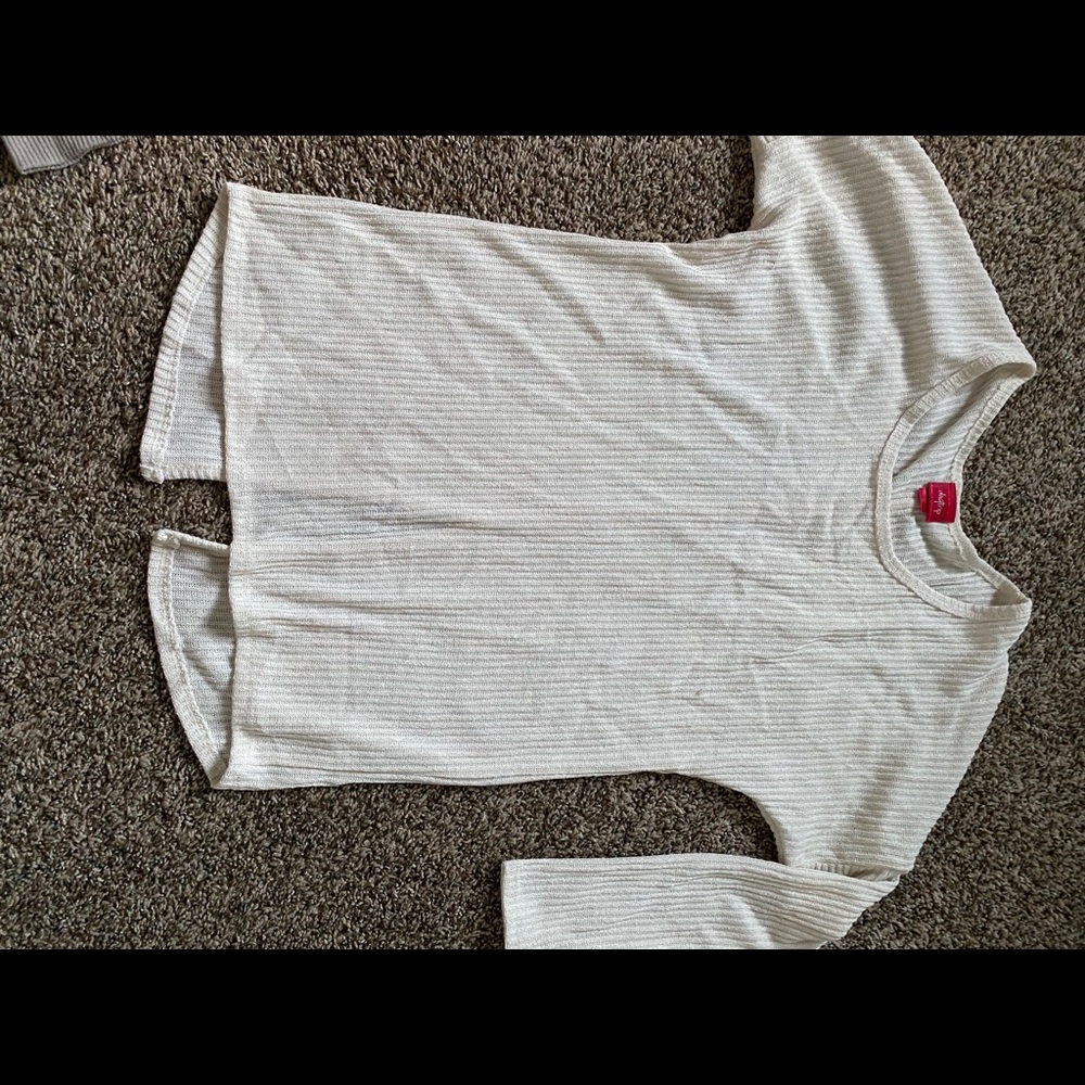 High-low split back blouse